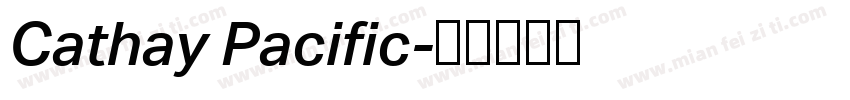 Cathay Pacific字体转换